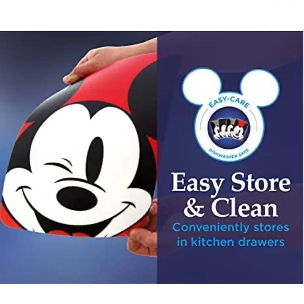 NWT Disney Mickey Mouse Flexible 4 Pack Cutting,Chopping  Boards 8x11” BPA Free
